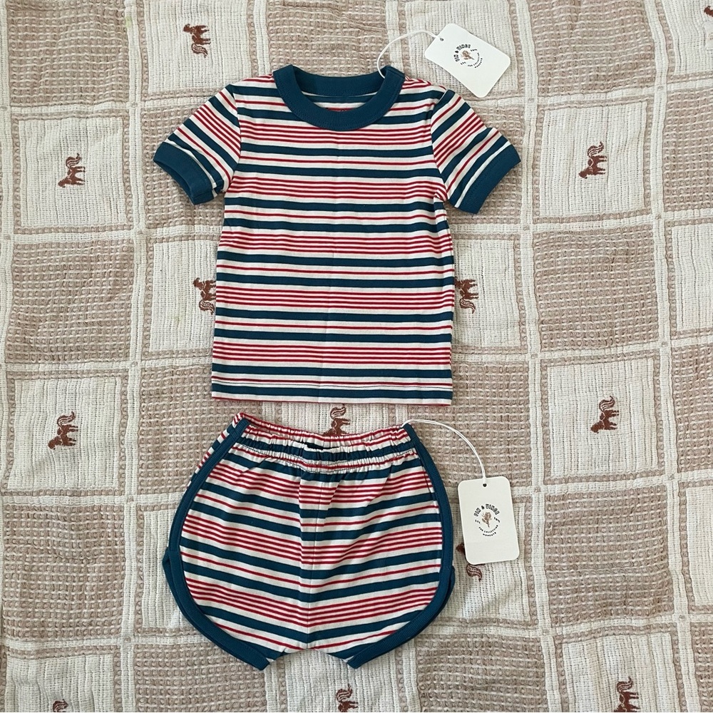 Fin & Vince Americana Stripe Vintage Track Set 6/12